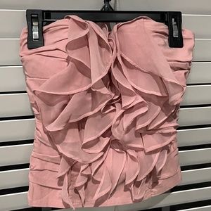 Pink Fluffed Sexy Tube Top